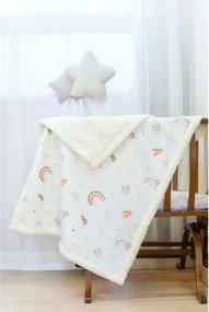 Biela detská deka z bavlny Renforcé 75x100 cm Abc – Mijolnir