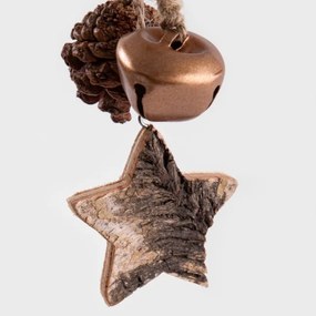 Závesná vianočná dekorácia TIRO s borovicovými šiškami 713552