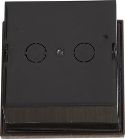 Moderné nástenné svietidlo hrdzavo hnedé štvorcové vrátane LED IP54 - Gem