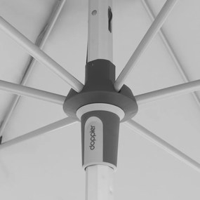Doppler EXPERT 220 x 140 cm - slnečník s automatickým naklápaním světle šedý (kód farby 827), 100 % polyester
