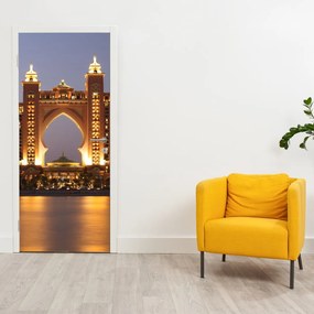 Fototapeta na dvere - Stavba v Dubaji (95x205cm)