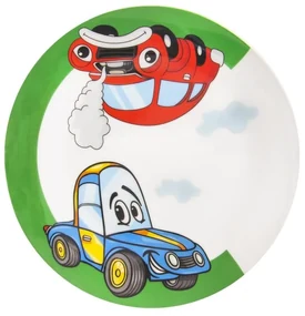 Plytký detský tanier AUTO pr. 21 cm
