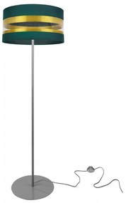 Stojacia lampa Intense Gold, 1x textilné tienidlo (výber zo 6 farieb), (výber z 3 farieb konštrukcie), (fi 40cm), o