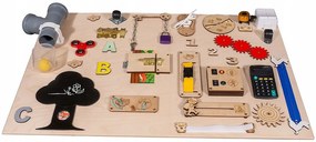 Interaktívna detská tabuľa - 75x50 cm - prírodná - typ 3