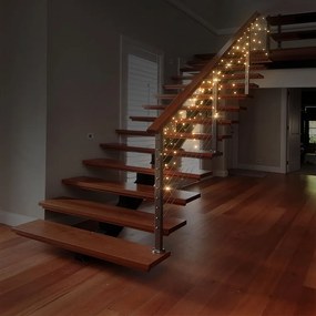 DECOLED Sada LED svetiel pre dom, HOBBY, 4+1 zdarma, teplá biela, zelený kábel.