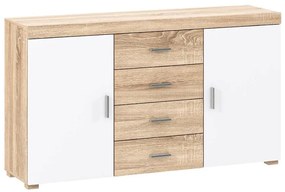 Komoda Remos 2D4S sonoma/biela