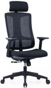 OFFICE MORE Kancelárska stolička SLIDE čierna