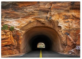 Obraz - tunel v skale (70x50 cm)