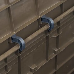 vidaXL Záhradný úložný box hnedý 280 l-