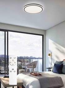 TOP LIGHT Svetlo stropné Onyx KS RC, Biela-Čierna