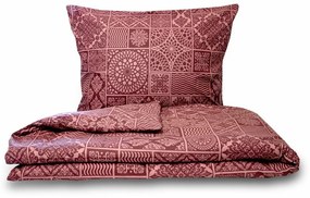 Kvalitex Bavlnené obliečky Tokyo vínová, 140 x 200 cm, 70 x 90 cm