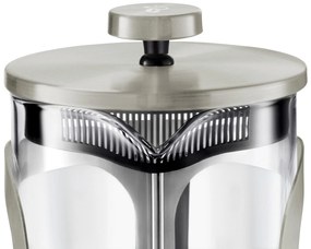 Kanvica french press 800 ml, 6 šálok, strieborná