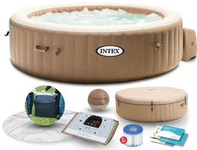 Hydromasážna jacuzzi pre 6 osôb,nafukovacia, 216x71 cm, prémiové príslušenstvo INTEX