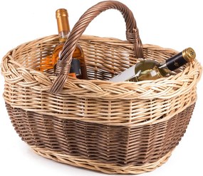Nákupný kôš prútený provence Chica IV.š. 44 x hl. 33 x v. 21/35(cm)