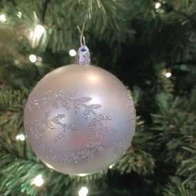 DECOLED Plastové koule, prům. 8 cm, 20x stříbrná