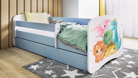 XXXLutz POSTEĽ PRE DETI A MLÁDEŽ 80/160 cm, modrá, biela MID.YOU - Detské izby - 00214200022K