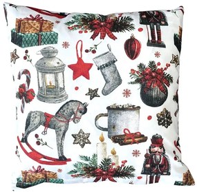 INTERMEDIC SK Obliečka na vankúš Luskáčik 40×40 cm – 100% bavlna, zimný motív