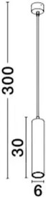 Skandinavsky luster Gia 6 biele