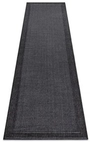 Šnúrkový koberec / behúň SIZAL TIMO 5979 outdoor čierny