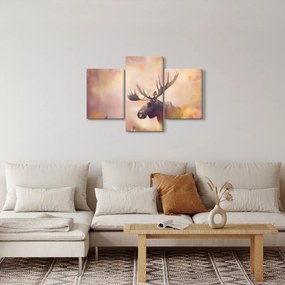 Obraz - Sob v jesennom lístí (90x60 cm)