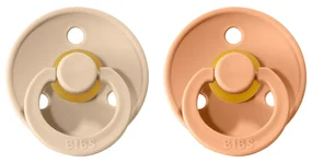 BIBS Colour cumlíky, kaučuk 2ks - veľkosť 1 - Vanilla Peach