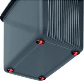 Sivý plastový úložný box s vekom 59x39x45 cm K Latch Box – KIS