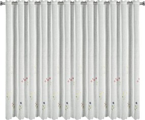 ZÁCLONA NA PÚTKACH MARIKA 350X145 CM KVETY