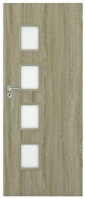 Dvere vnútorné Dallas 4*4 60P dub bielený