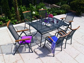 Sunfun Lara Záhradný stôl, 150 × 90 × 74 cm, hliník