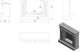 Kratki  AUGUST/TUV - BIO krb AUGUST 97,9x115 cm 3kW biela