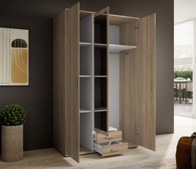 Šatníková skriňa Karl, dub sonoma