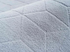 TZ Sivý obdĺžnikový koberec 3D Rabbit Rozmer: 80x150