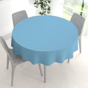 Biante Dekoračný okrúhly obrus Rongo RG-100 Svetlo modrý Ø 120 cm