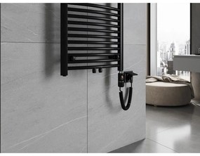 Mexen Ares, elektrické vykurovacie teleso 1800x500 mm + vykurovacia tyč 900 W, čierna, W102-1800-500-2900-70