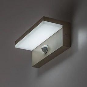 Rabalux 77220 - LED vonkajšie nástenné svietidlo so senzorom ZARAGOZA 9W/230V IP54 béžová