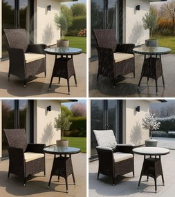 Sedacia súprava Fireda - tmavohnedá