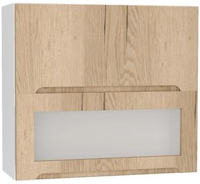 Skrinka do kuchyne Zoya W80grf/2 Sd Dub Halifax/Biely