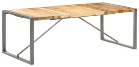 Jedálenský stôl 220x100x75 cm masívne surové mangovníkové drevo
