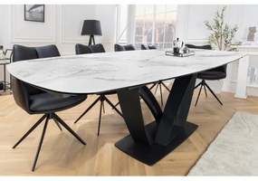 Rozkladací jedálenský stôl 45177 180/220/260 x 90cm White Ceramik  - Komfort-nábytok