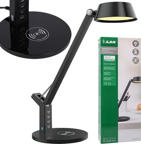 JU Čierna stolná LED lampa 8 W