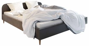 Manželská posteľ 180 cm Lon (sivá) (bez roštu a úložného priestoru). Vlastná spoľahlivá doprava až k Vám domov. 1047053