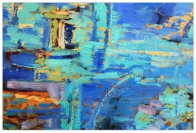 Obraz - Abstraktné olejomaľba (90x60 cm)