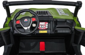 Ramiz Elektrická bugina Gravity pre deti zelená + pohon 4x4 + diaľkové ovládanie