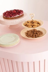 Ružový keramický dezertný tanier Hella Pastel Pink - Ø20*2 cm