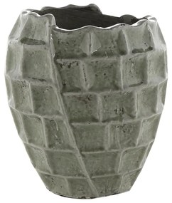 Indoor Pottery Pot High square Design Mint 17x19 cm