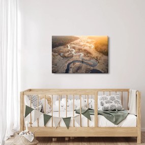 Obraz - Úsvit nad meandrami (90x60 cm)