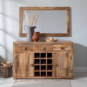 furniture-nabytek.cz - Komoda na víno 140x90x45 z mangového dreva