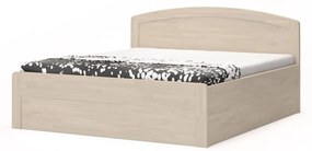 BMB MARIKA ART - masívna dubová posteľ s úložným priestorom 140 x 200 cm, dub masív