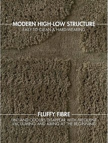 Kaki ručne tkaný okrúhly koberec ø 160 cm Lambeth Jasper – Ted Baker