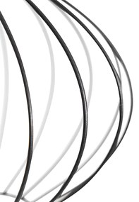 Priemyselná stojaca lampa čierna 23 cm - Margarita